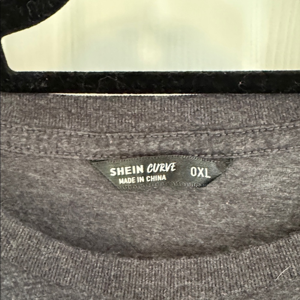 SHEIN Curve Dark Gray T-Shirt with Cactus Print - Picture 2 of 4
